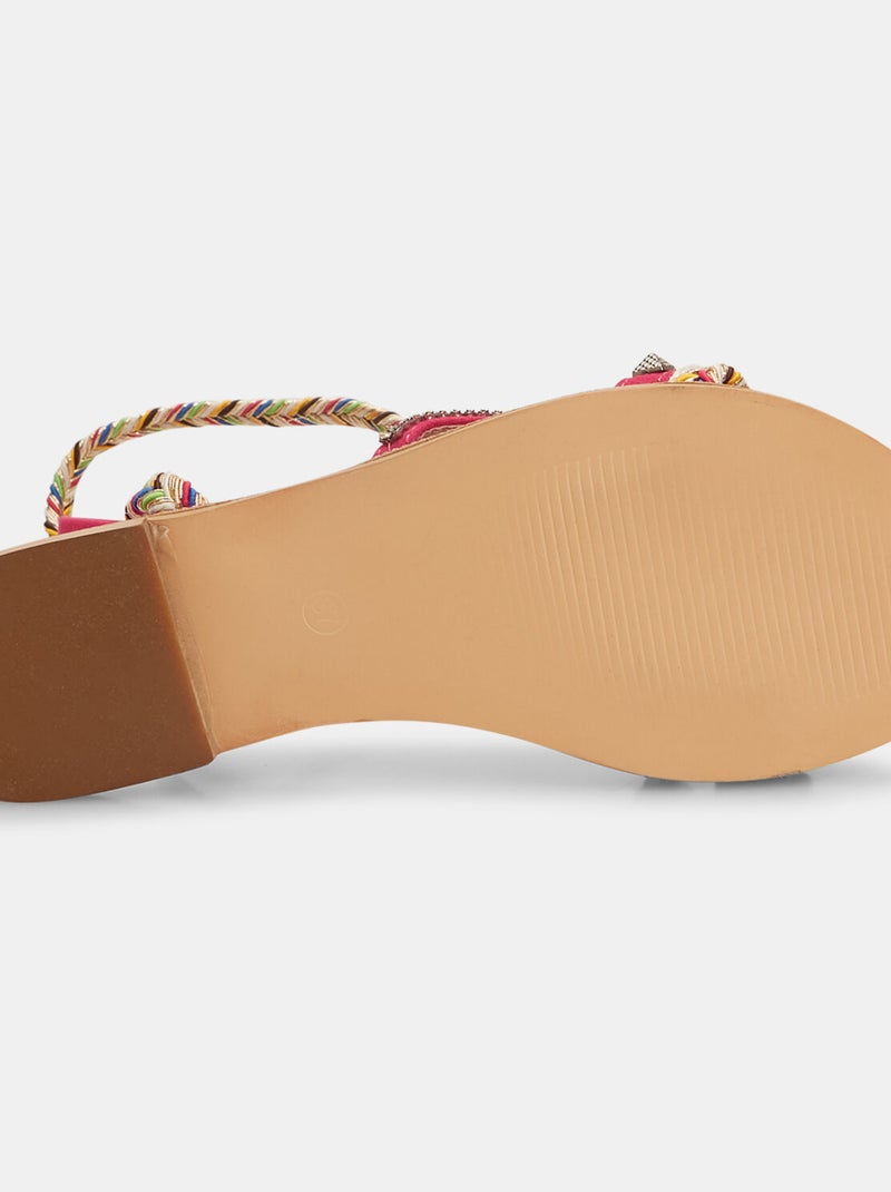 Sandales plates spartiates Bata Red Label Rose - Kiabi