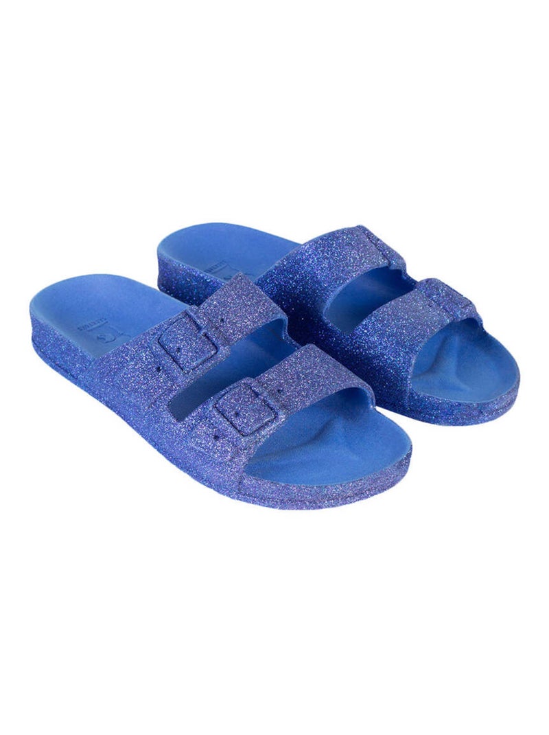 Sandales plates Trancoso Cacatoès Bleu roi - Kiabi