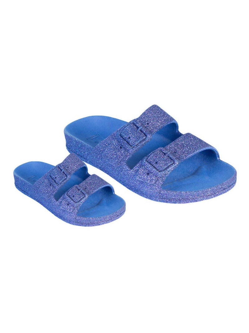 Sandales plates Trancoso Cacatoès Bleu roi - Kiabi