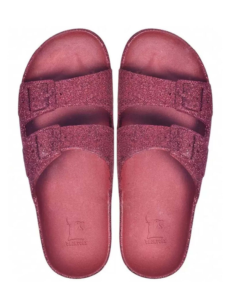 Sandales plates Trancoso Cacatoès Bordeaux - Kiabi