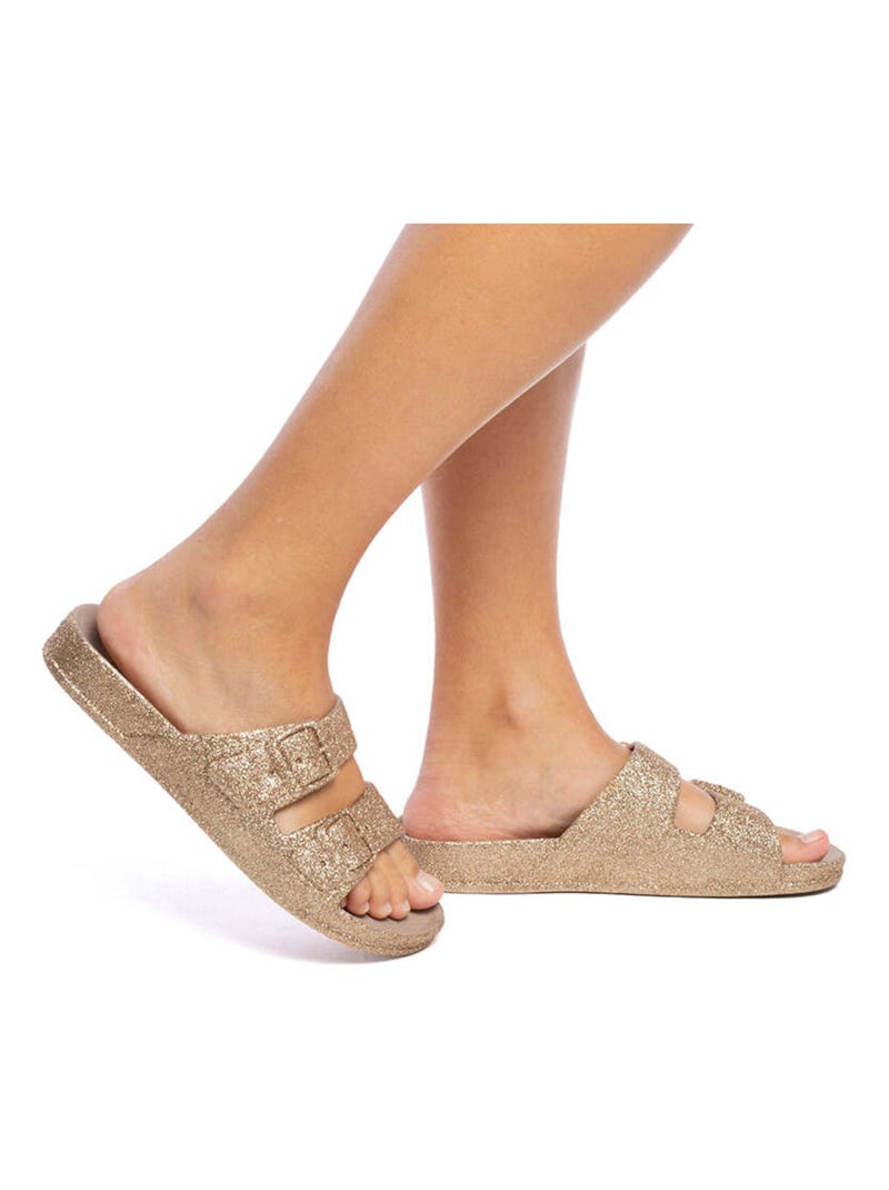 Sandales plates Trancoso Cacatoès Cuivre clair - Kiabi