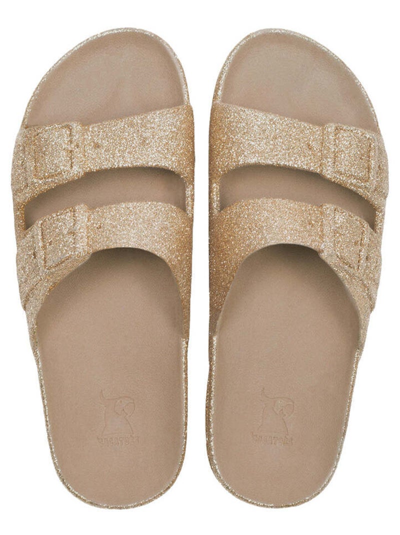 Sandales plates Trancoso Cacatoès Cuivre clair - Kiabi