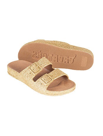 Sandales plates Trancoso Cacatoès