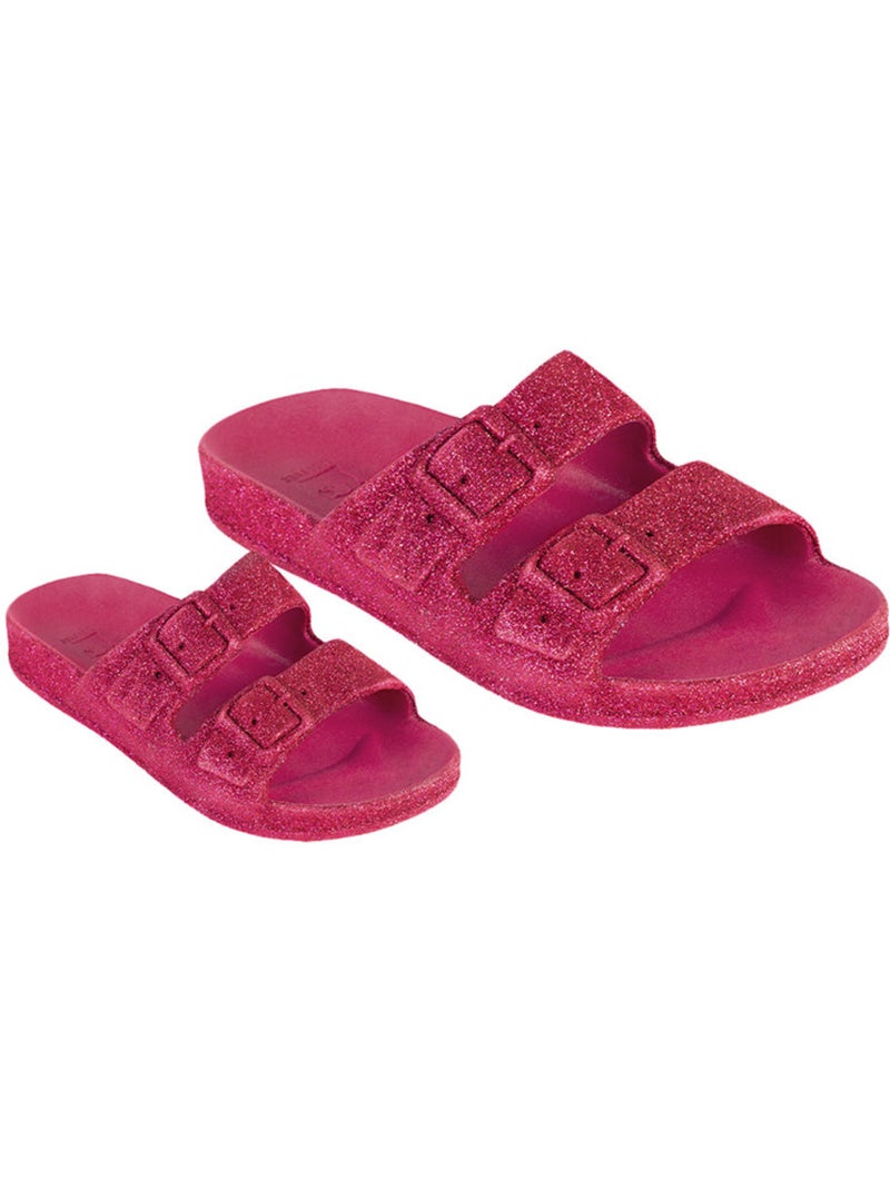 Sandales plates Trancoso Cacatoès Framboise - Kiabi