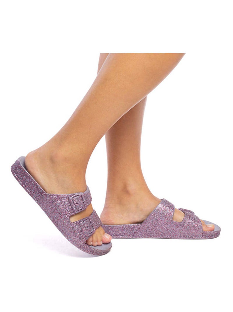 Sandales plates Trancoso Cacatoès Lavande - Kiabi