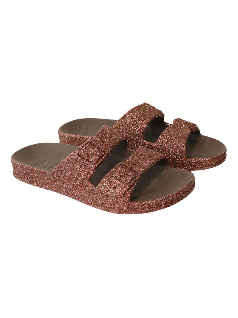 Sandales plates Trancoso Cacatoès Marron/Moka/Blush Beige - Kiabi
