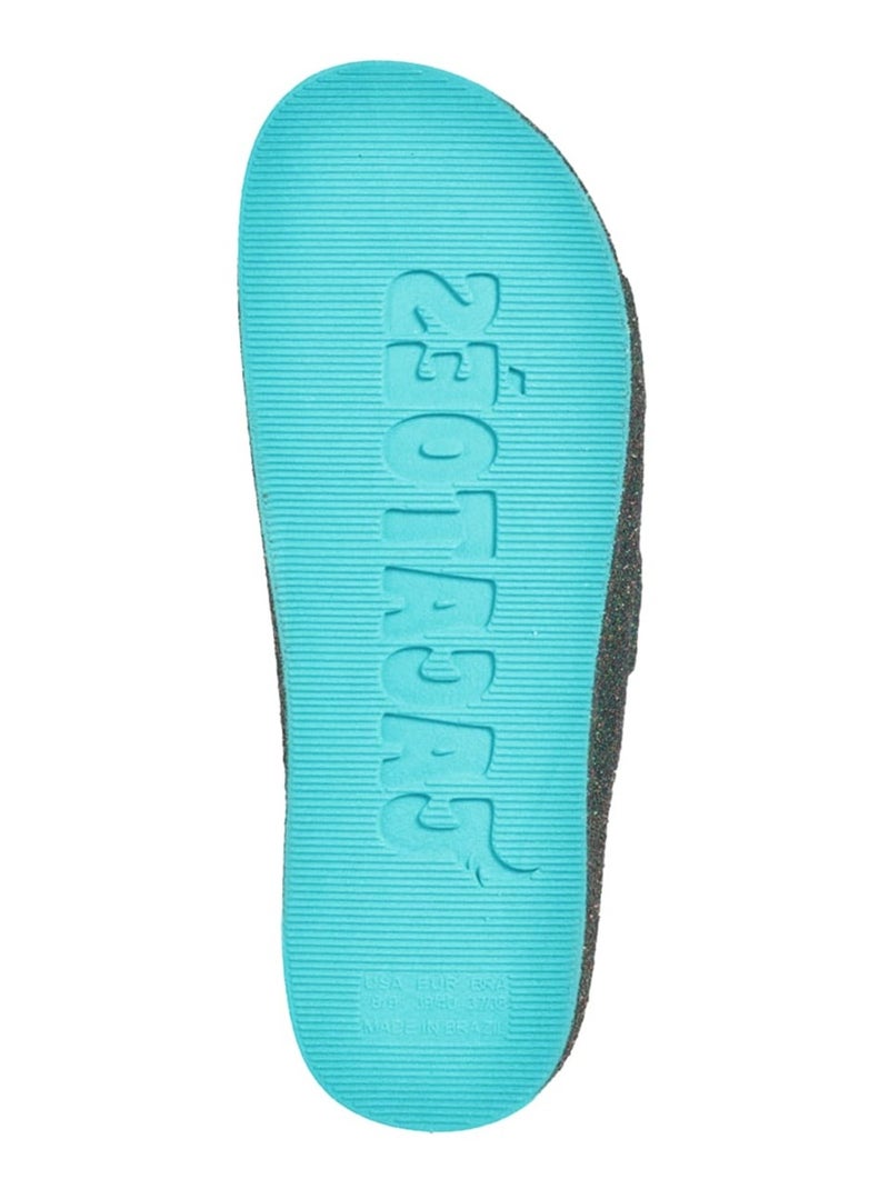 Sandales plates Trancoso Cacatoès Menthe - Kiabi