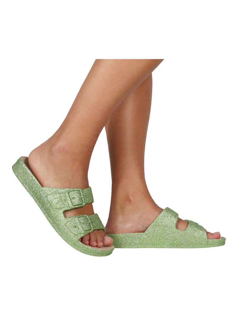 Sandales plates Trancoso Cacatoès Pistache - Kiabi