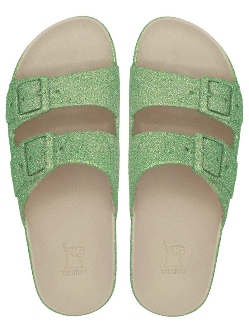 Sandales plates Trancoso Cacatoès Pistache - Kiabi