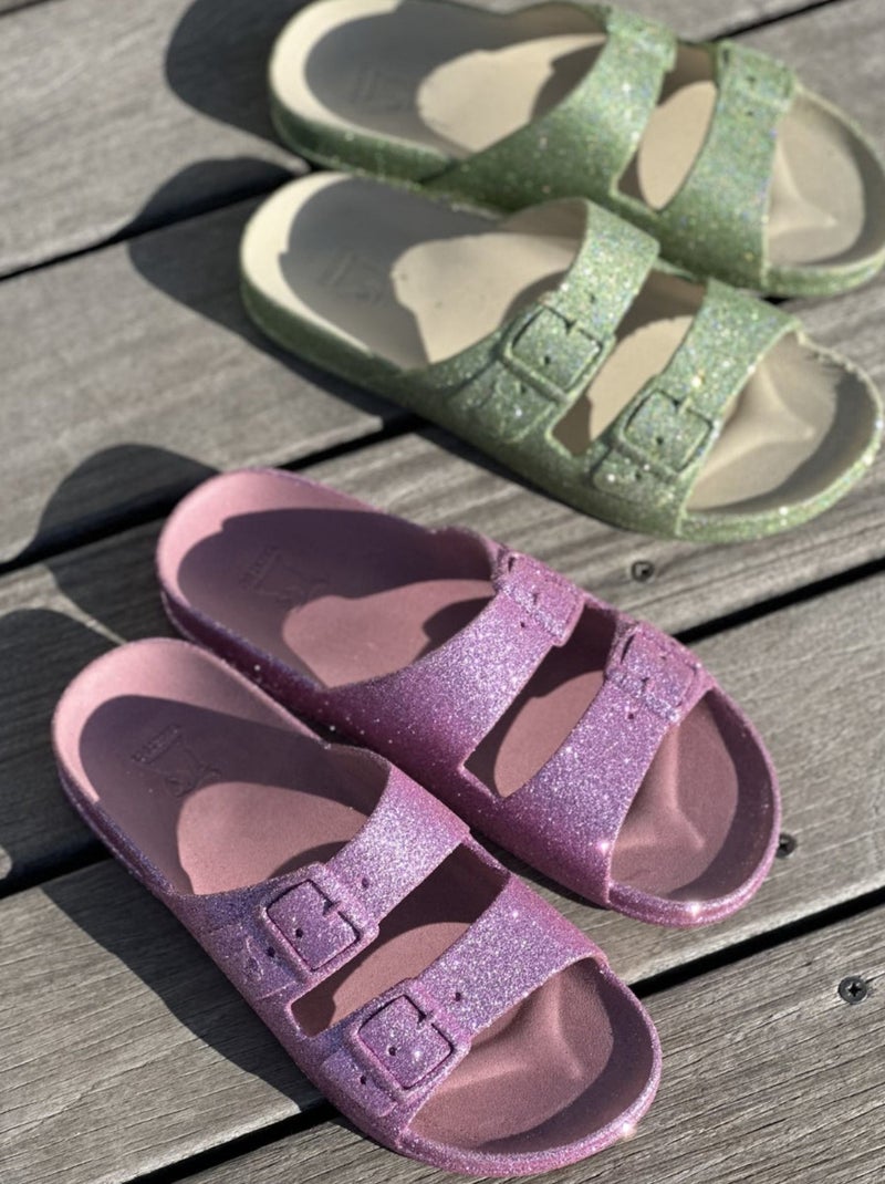 Sandales plates Trancoso Cacatoès Pistache - Kiabi