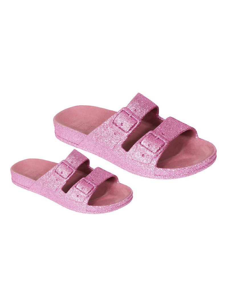 Sandales plates Trancoso Cacatoès Rose - Kiabi