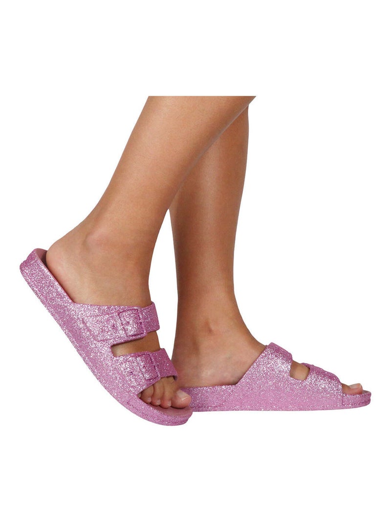 Sandales plates Trancoso Cacatoès Rose - Kiabi