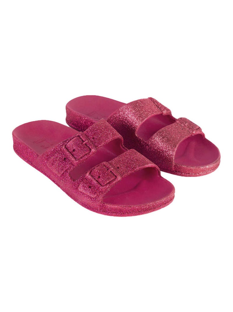 Sandales plates Trancoso Cacatoès Rose framboise - Kiabi