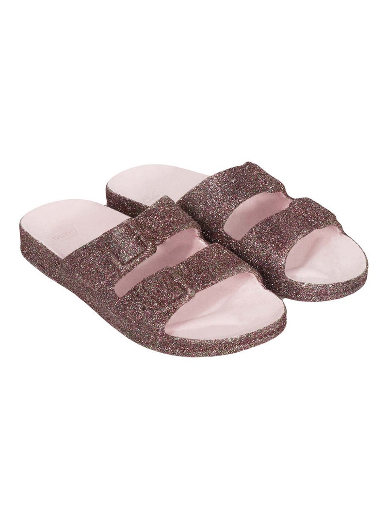 Sandales plates Trancoso Cacatoès Rose/Multicolore - Kiabi