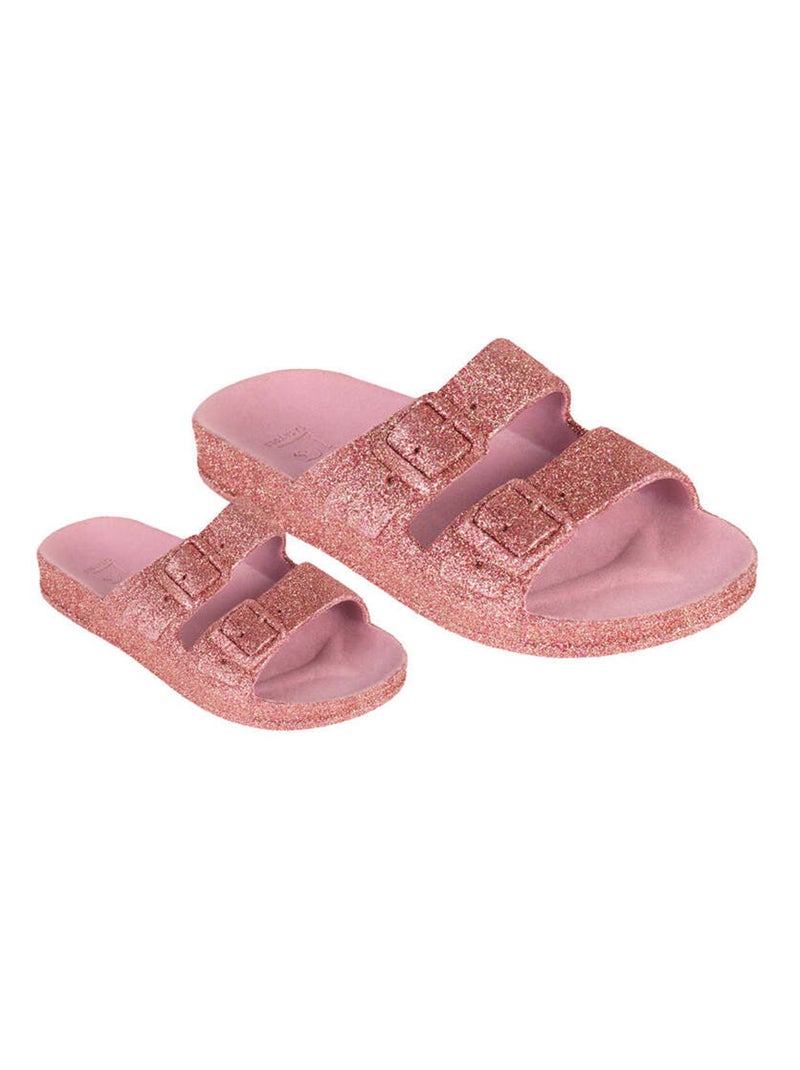 Sandales plates Trancoso Cacatoès Vieux rose - Kiabi