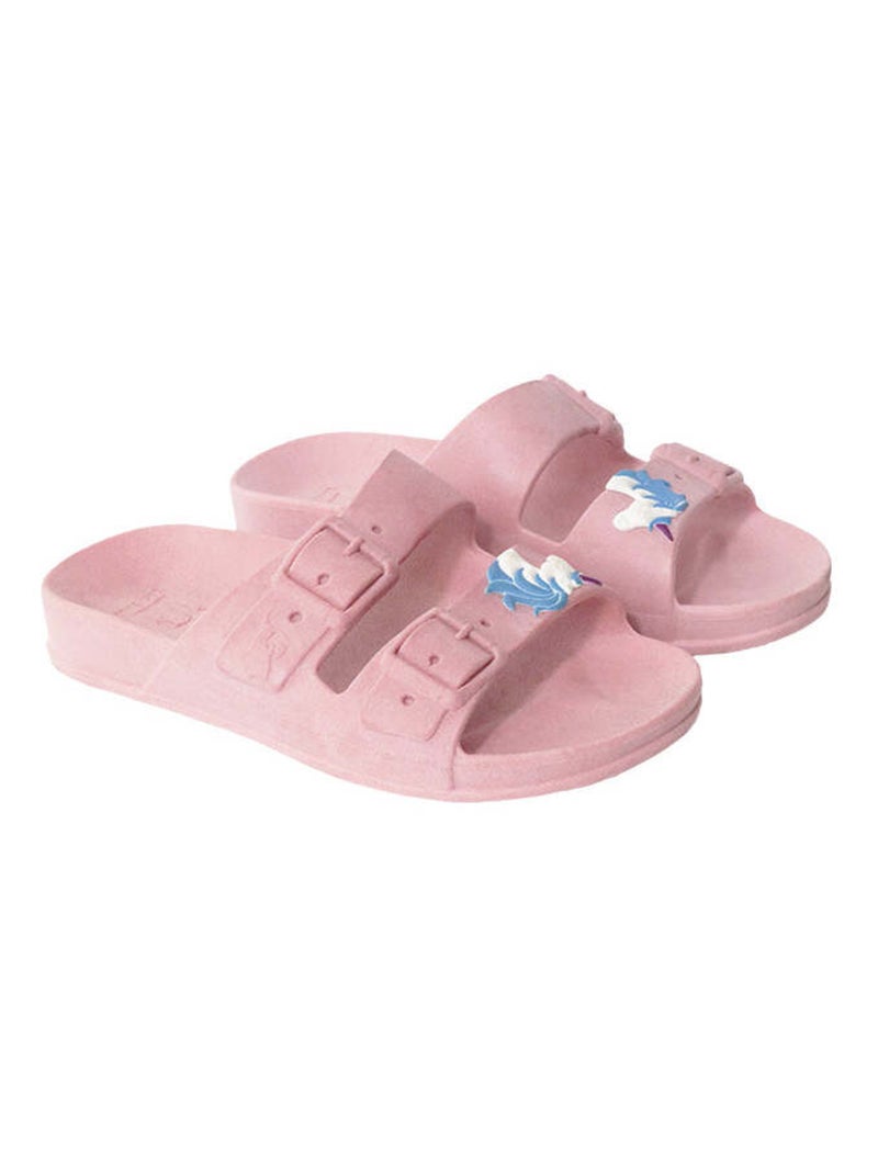 Sandales plates Unicornio Cacatoès Rose - Kiabi