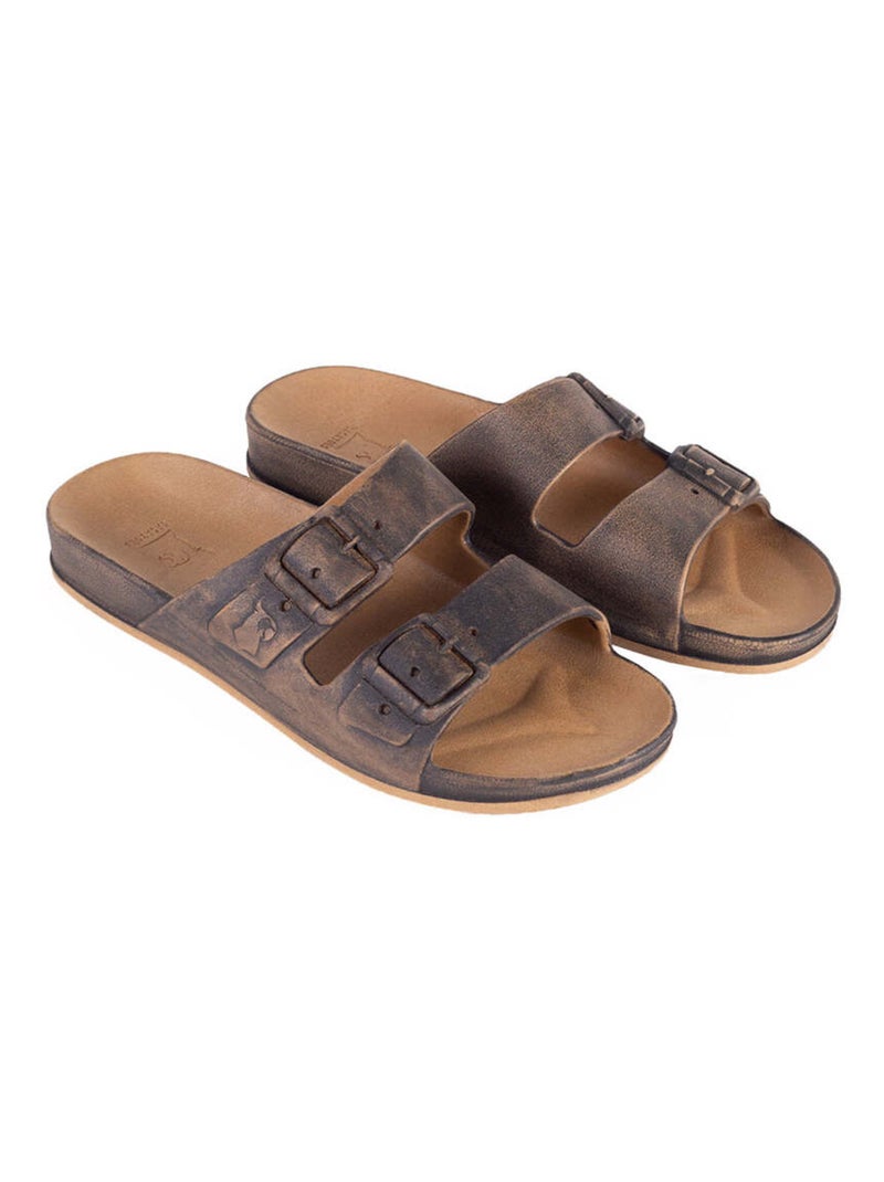 Sandales plates Vitoria Cacatoès Camel - Kiabi