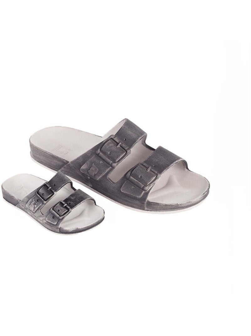 Sandales plates Vitoria Cacatoès Gris - Kiabi