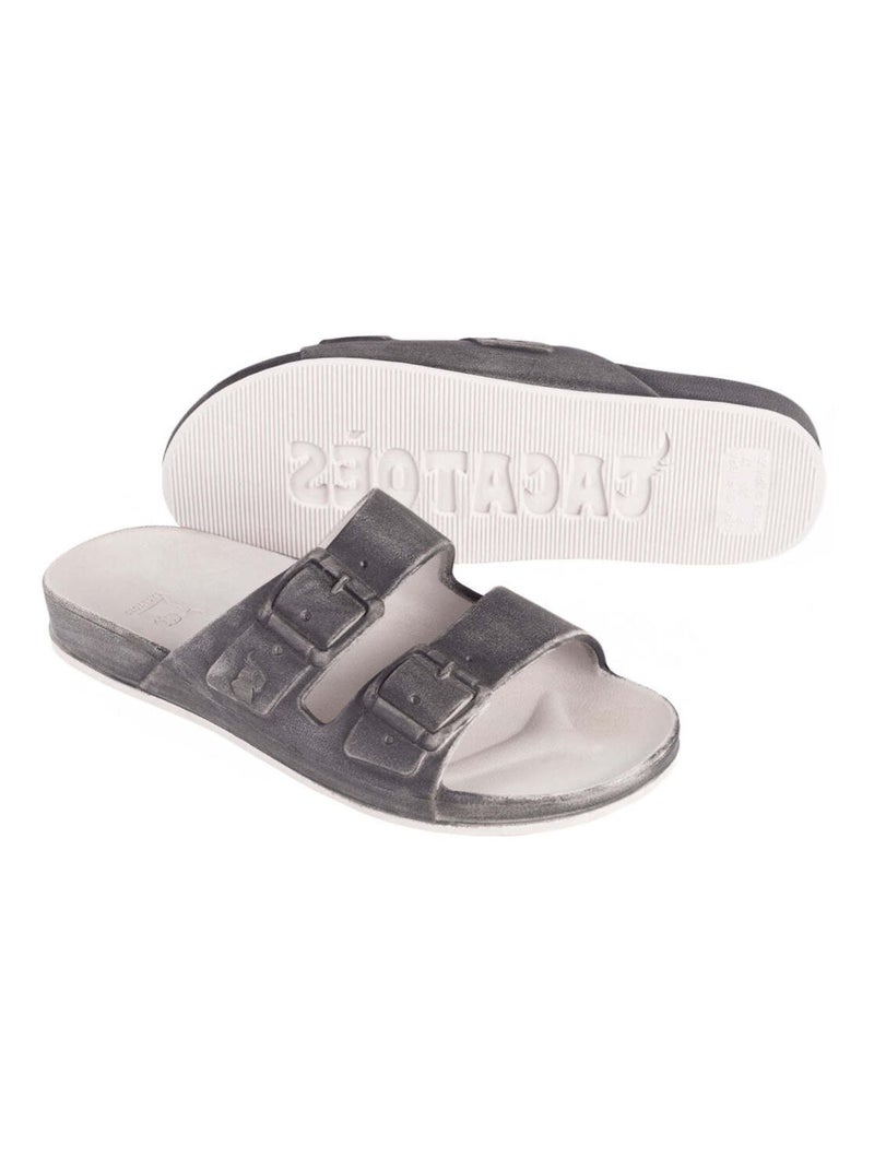 Sandales plates Vitoria Cacatoès Gris - Kiabi