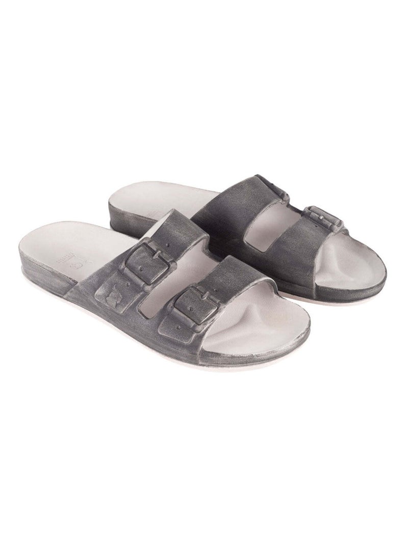 Sandales plates Vitoria Cacatoès Gris - Kiabi