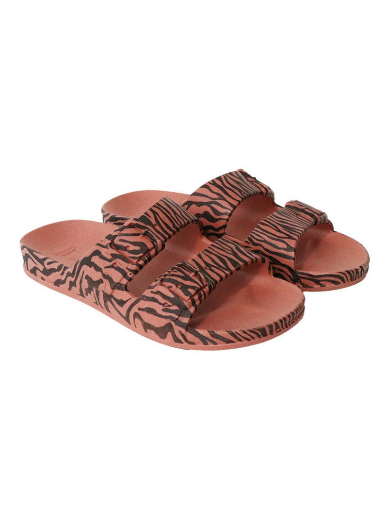 Sandales plates Zebra Kids Cacatoès Blanc cassé/Blanc cassé/Bois de rose - Kiabi