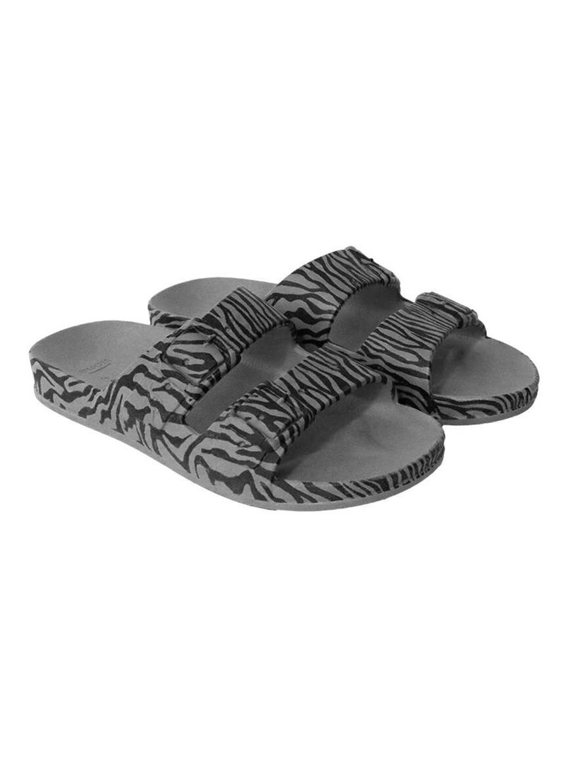 Sandales plates Zebra Kids Cacatoès Gris clair - Kiabi