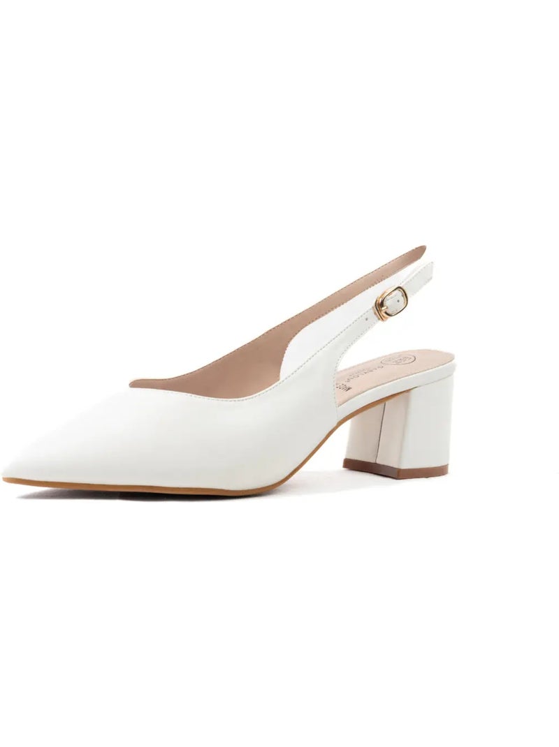 Sandales pointues pieds larges h - lea Blanc - Kiabi