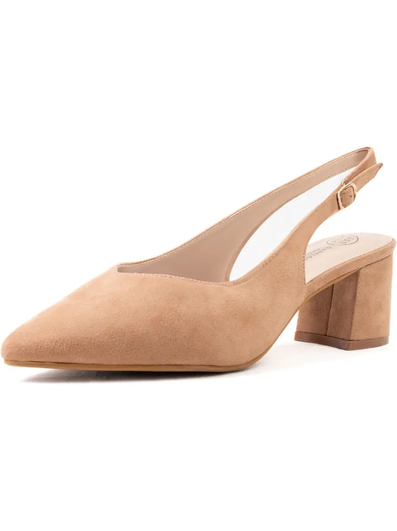 Sandales pointues pieds larges h - lea Camel - Kiabi