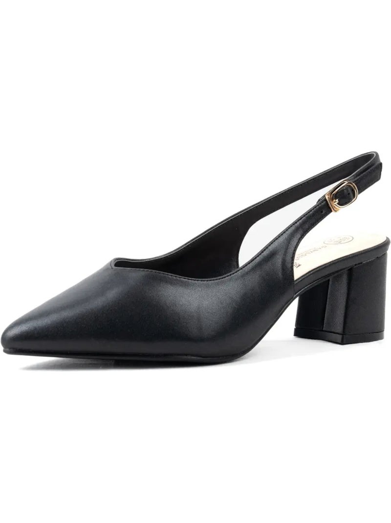 Sandales pointues pieds larges H - Lea Noir - Kiabi