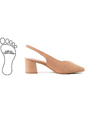 Sandales pointues pieds larges H - Modèle Lea