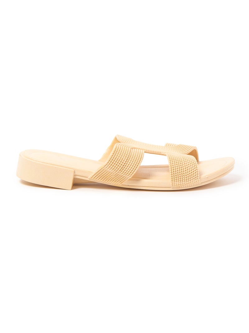 Sandales pour femme Brasileras avec semelle gomme Beige - Kiabi