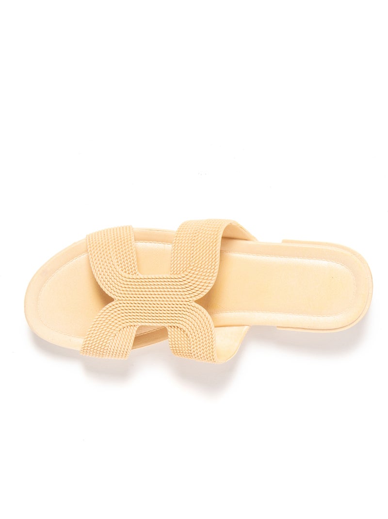 Sandales pour femme Brasileras avec semelle gomme Beige - Kiabi