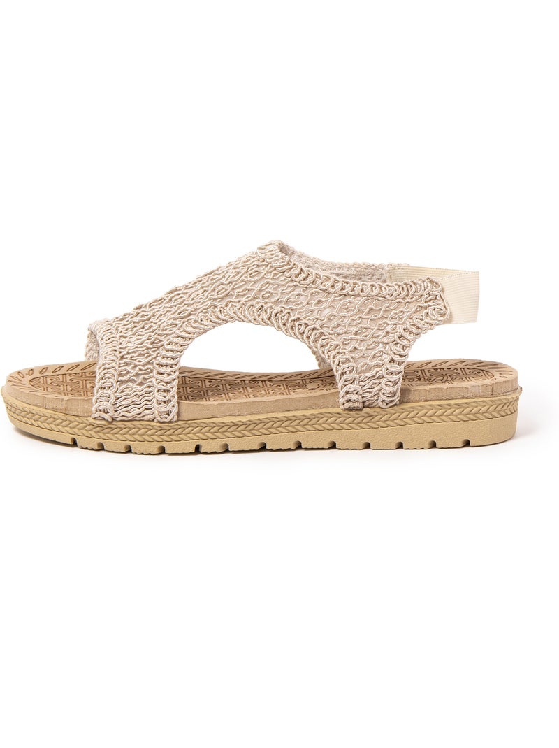 Sandales pour femme Brasileras avec semelle gomme Beige - Kiabi