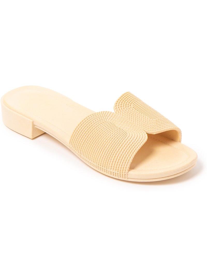 Sandales pour femme Brasileras avec semelle gomme Beige - Kiabi