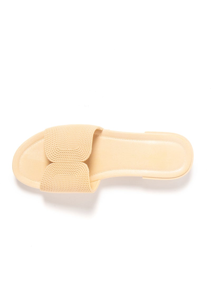 Sandales pour femme Brasileras avec semelle gomme Beige - Kiabi