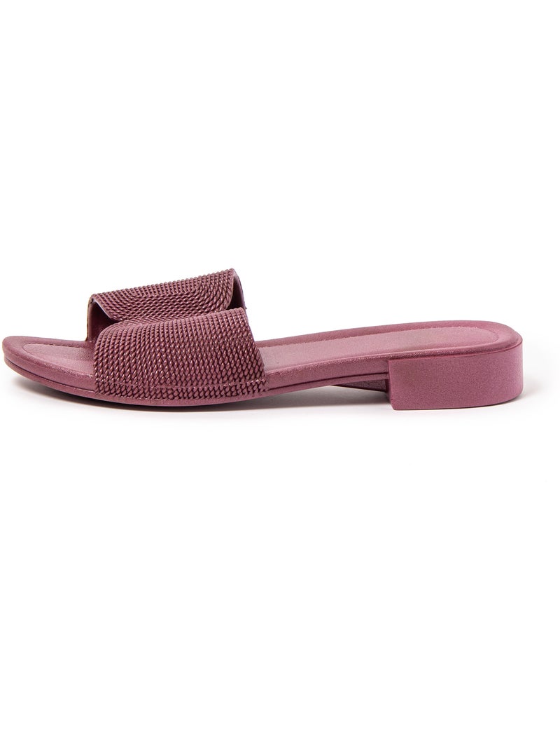 Sandales pour femme Brasileras avec semelle gomme Bordeaux - Kiabi