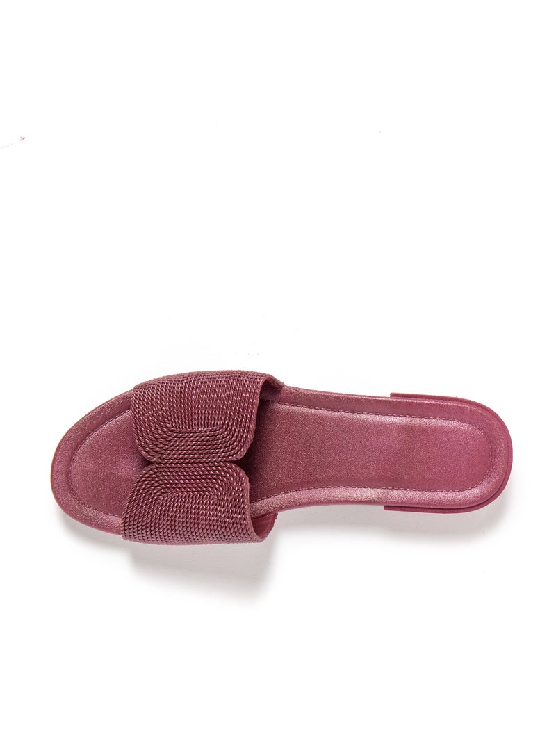 Sandales pour femme Brasileras avec semelle gomme Bordeaux - Kiabi
