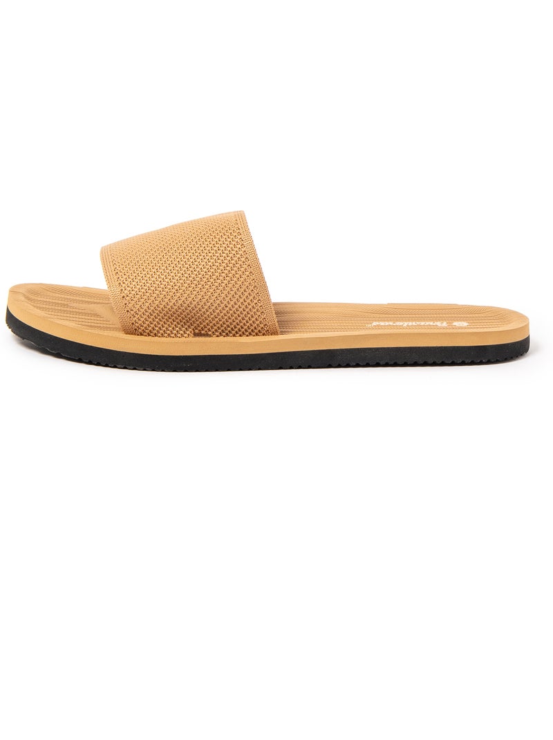 Sandales pour femme Brasileras avec semelle gomme Camel - Kiabi