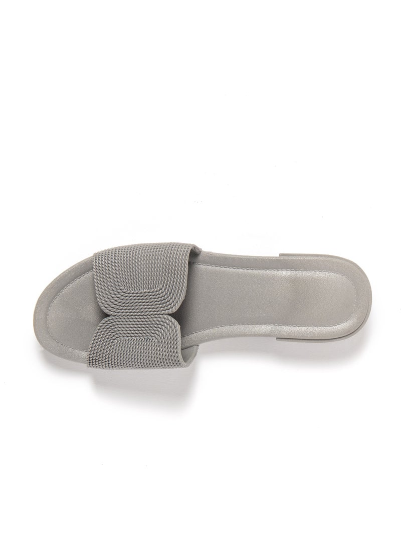 Sandales pour femme Brasileras avec semelle gomme Gris - Kiabi