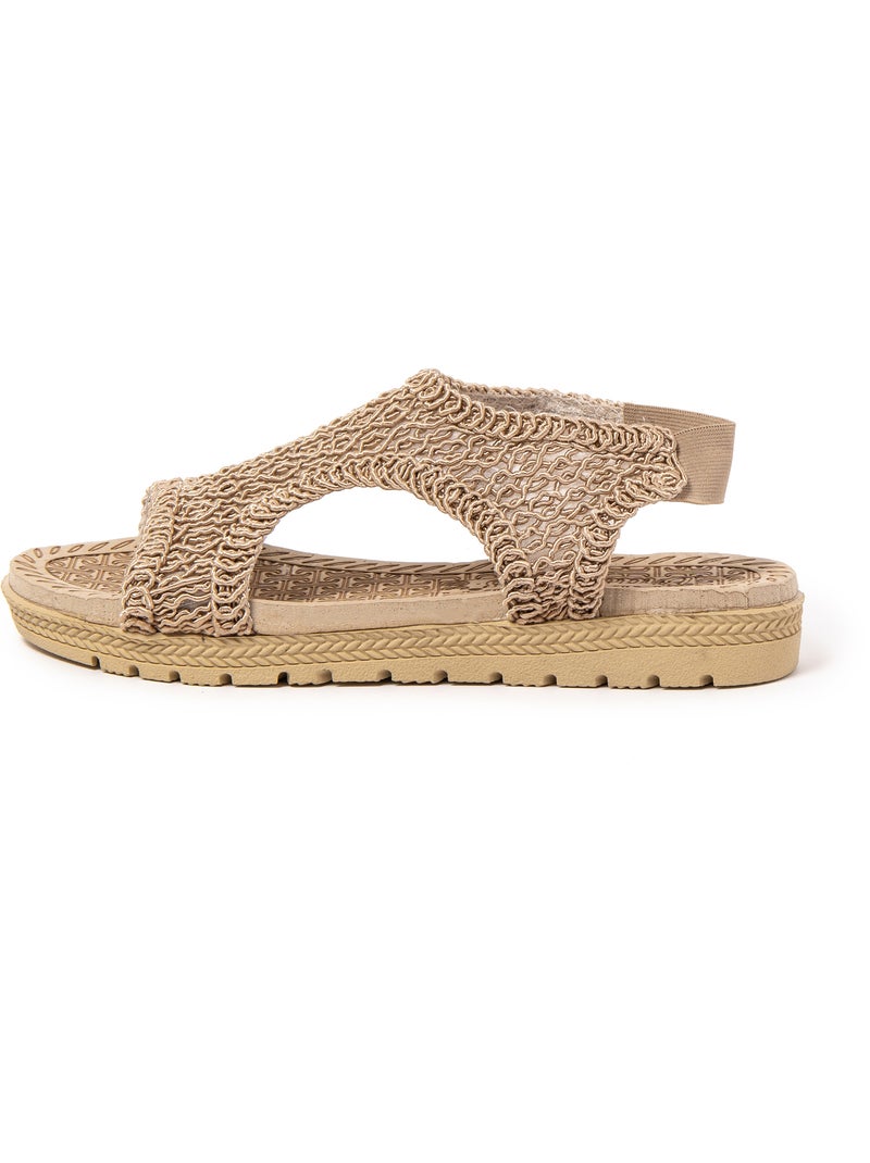 Sandales pour femme Brasileras avec semelle gomme Marron - Kiabi