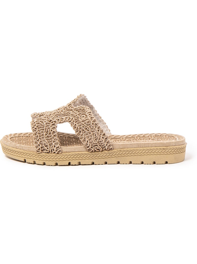 Sandales pour femme Brasileras avec semelle gomme Marron - Kiabi