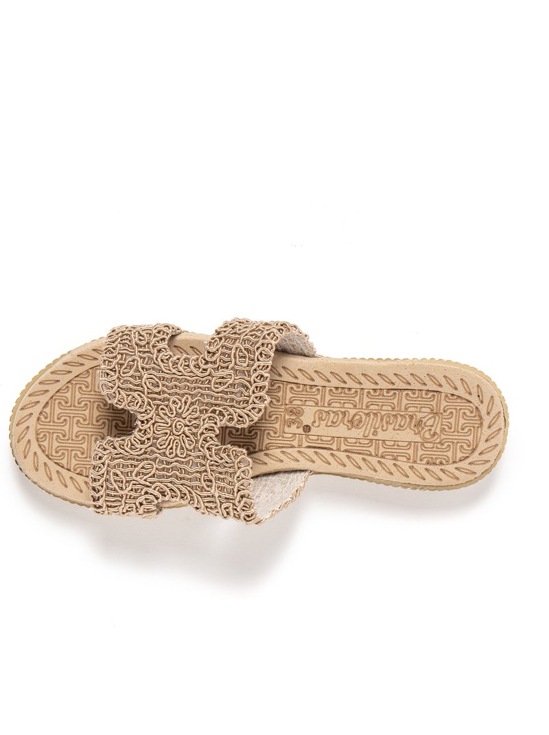 Sandales pour femme Brasileras avec semelle gomme Marron - Kiabi