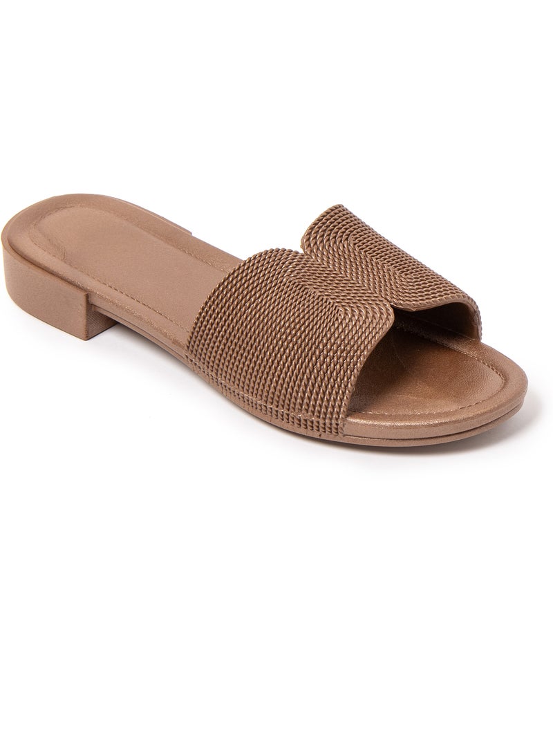 Sandales pour femme Brasileras avec semelle gomme Marron - Kiabi