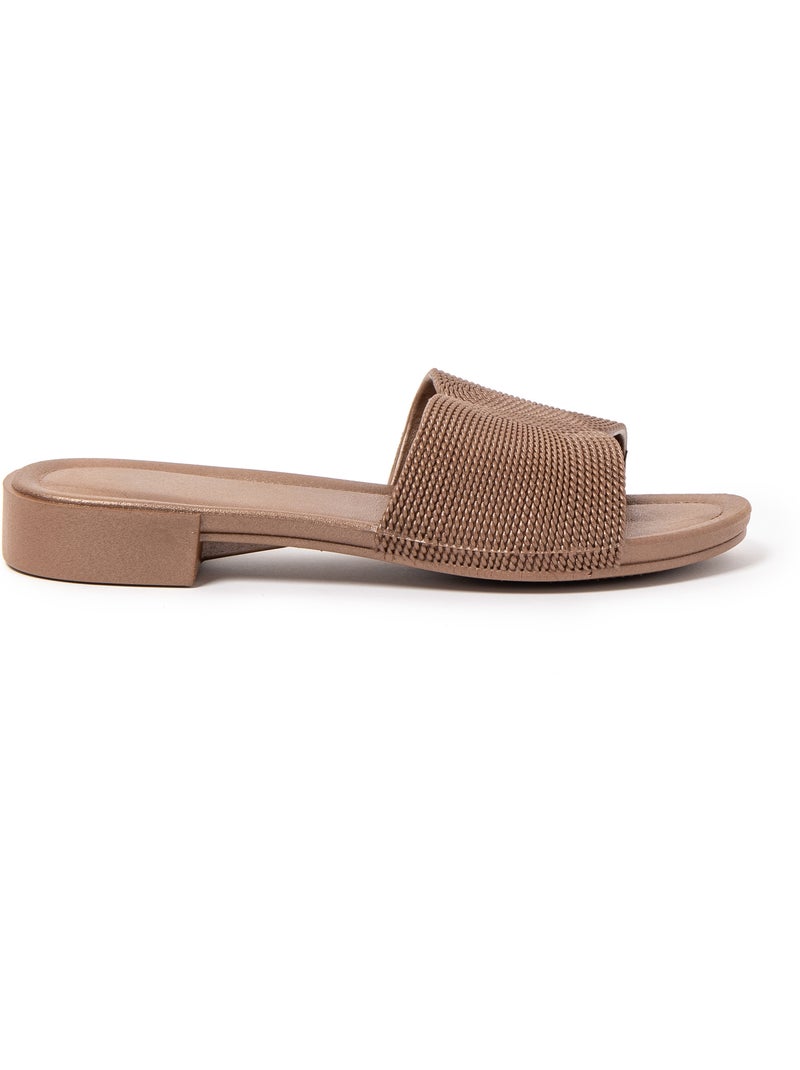 Sandales pour femme Brasileras avec semelle gomme Marron - Kiabi