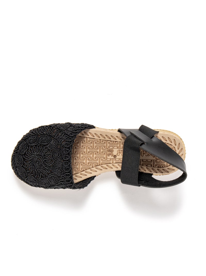 Sandales pour femme Brasileras avec semelle gomme Noir - Kiabi