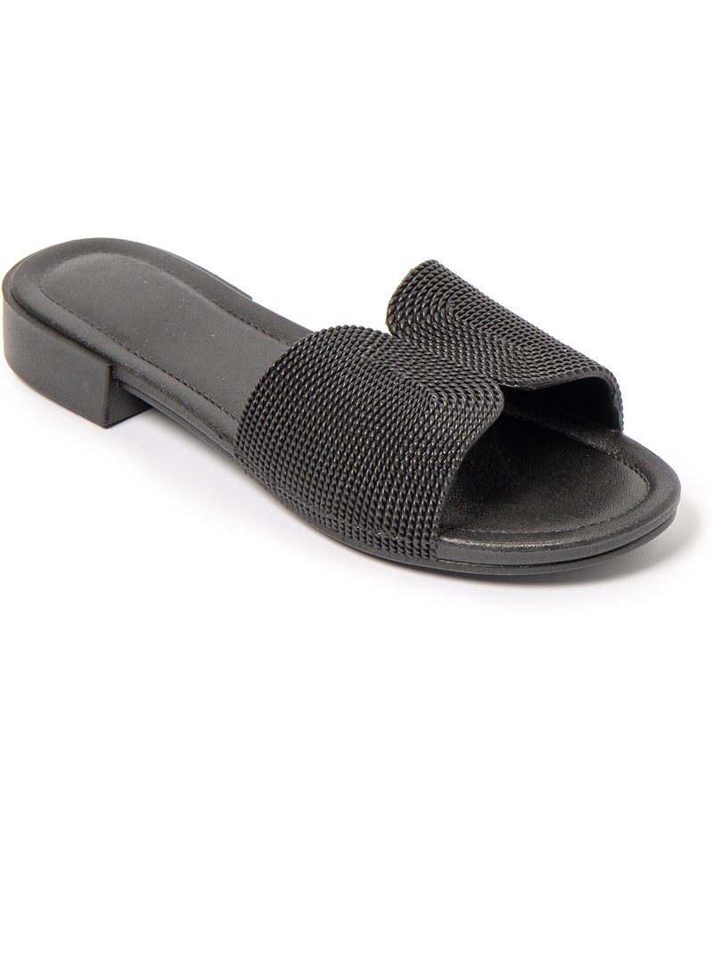 Sandales pour femme Brasileras avec semelle gomme Noir - Kiabi