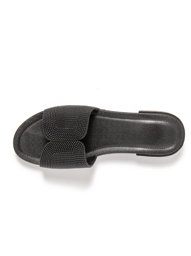 Sandales pour femme Brasileras avec semelle gomme Noir - Kiabi