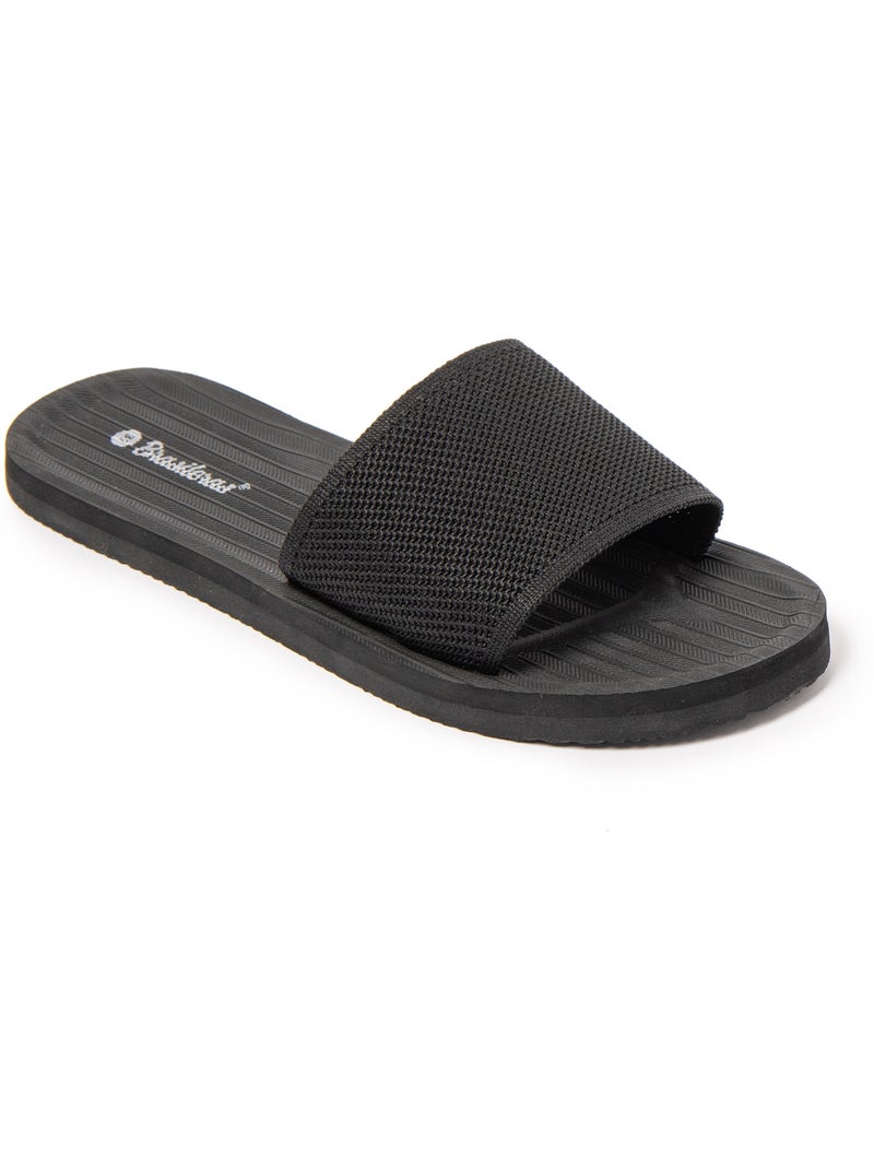 Sandales pour femme Brasileras avec semelle gomme Noir - Kiabi