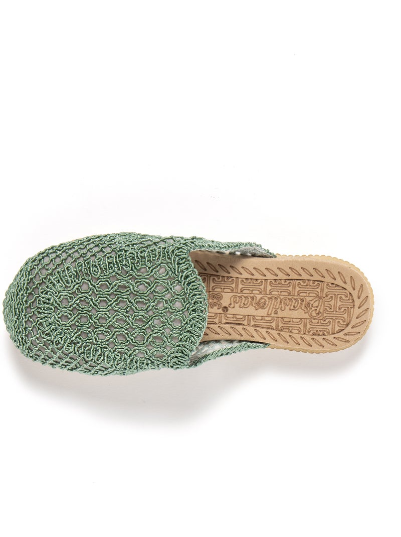 Sandales pour femme Brasileras avec semelle gomme Vert - Kiabi