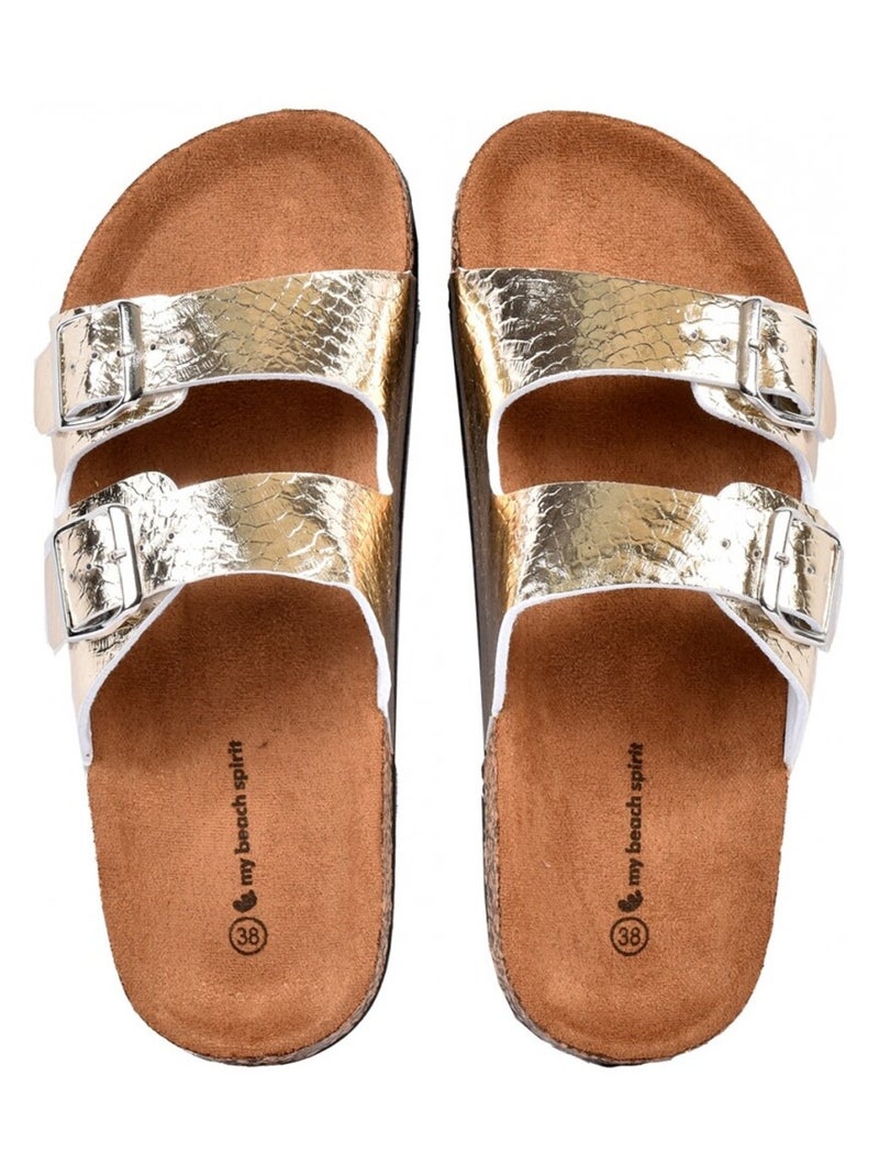 Sandales PREMIUM Boucle Doré/or - Kiabi